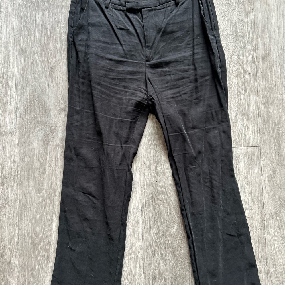 Women's High-Rise Stovepipe Trousers - A New Day Black.